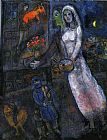 Marc Chagall Newlyweds and Violinist painting